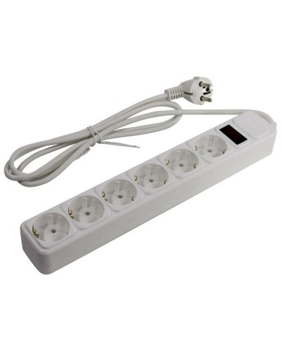 SP6W-150. Сетевой фильтр 6 розеток, 5м, белый. 5bites в Туле