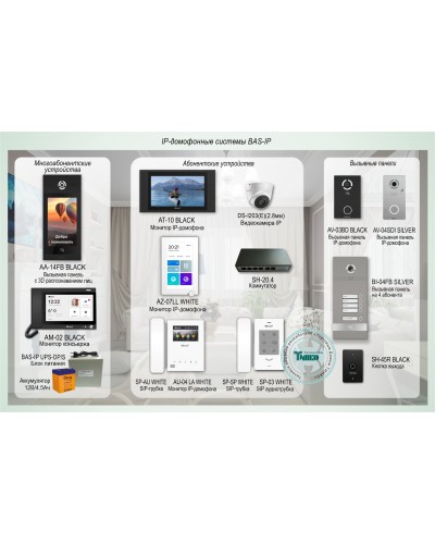 ДМФ-004. IP-домофонные системы BAS-IP. BAS-IP в Туле