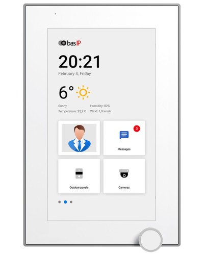 AZ-07L WHITE. Монитор IP-видеодомофона цветной. BAS-IP в Туле