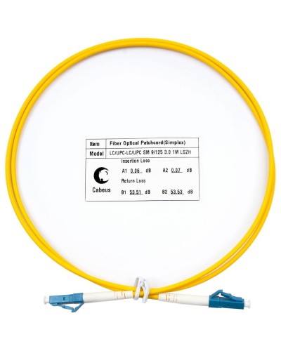 FOP(s)-9-LC-LC-1,5m (8332c). Патч-корд оптический. CABEUS в Туле