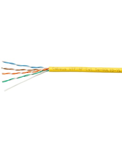 UTP-4P-Cat.5e-SOLID-YL (7251c). Кабель «витая пара» (LAN) для структурированных систем связи. CABEUS в Туле