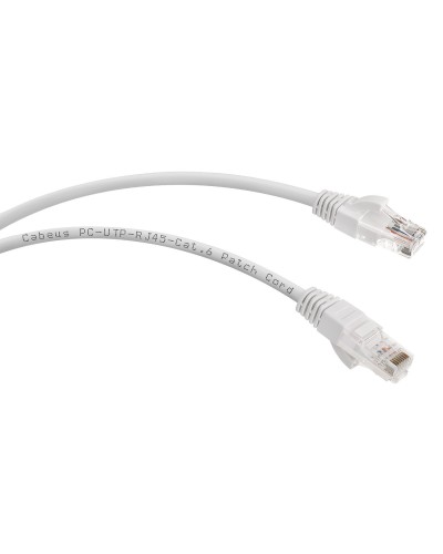 PC-UTP-RJ45-Cat.6-0.5m-WH (8669c), белый. Патч-корд медный. CABEUS в Туле