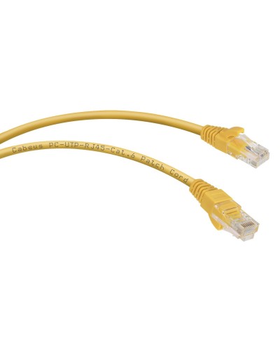 PC-UTP-RJ45-Cat.6-5m-YL (8709c), желтый. Патч-корд медный. CABEUS в Туле
