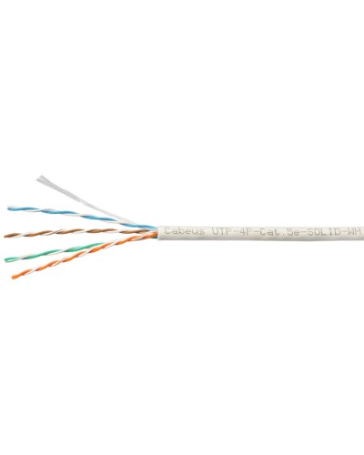 UTP-4P-Cat.5e-SOLID-WH-100 (7471c-5). Кабель «витая пара» (LAN) для структурированных систем связи. CABEUS в Туле