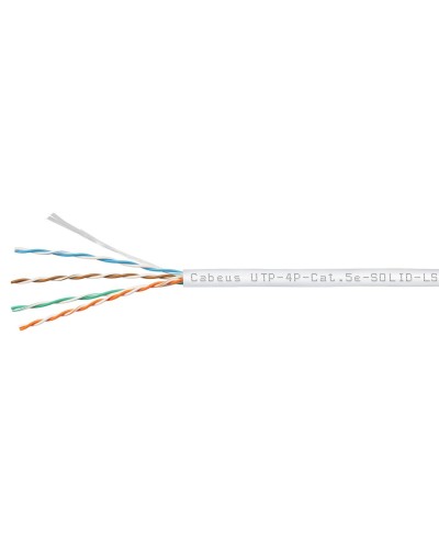 UTP-4P-Cat.5e-SOLID-LSZH-WH (9782c). Кабель «витая пара» (LAN) для структурированных систем связи. CABEUS в Туле