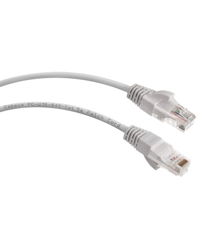 PC-UTP-RJ45-Cat.5e-1m-LSZH (8863c), серый. Патч-корд медный. CABEUS в Туле