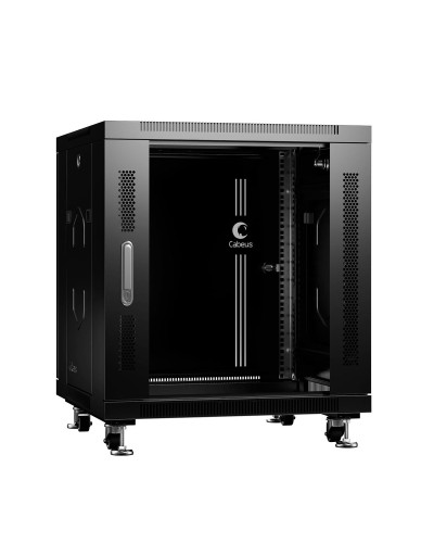 SH-05C-12U60/60-BK (8554c). Шкаф телекоммуникационный 19 напольный 12U. CABEUS в Туле