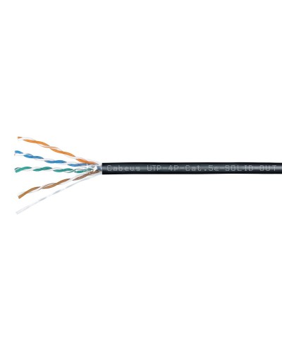 UTP-4P-Cat.5e-SOLID-OUT-LSZH-UV (7172c). Кабель «витая пара» (LAN) для структурированных систем связи. CABEUS в Туле