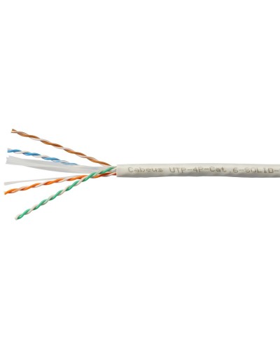 UTP-4P-Cat.6-SOLID-LSZH-WH (11871c). Кабель «витая пара» (LAN) для структурированных систем связи. CABEUS в Туле