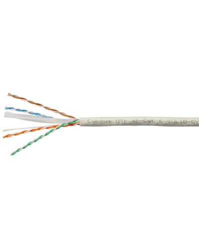 UTP-4P-Cat.6-SOLID-LSLTx-GY-100 (11143c-5). Кабель «витая пара» (LAN) для структурированных систем связи. CABEUS в Туле