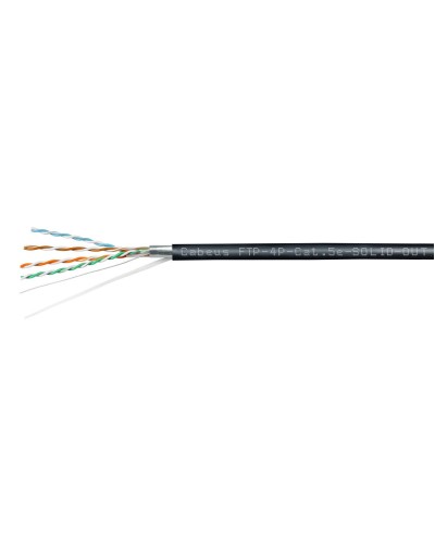 FTP-4P-Cat.5e-SOLID-OUT-LSZH-UV (7176c). Кабель «витая пара» (LAN) для структурированных систем связи. CABEUS в Туле