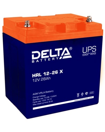 Delta HRL 12-26 X. Аккумулятор герметичный свинцово-кислотный. Delta в Туле
