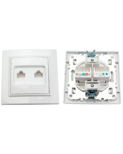 Минск Розетка RJ-45+Phone СП (ERK00-135-10). Розетка RJ-45+Phone СП. EKF в Туле