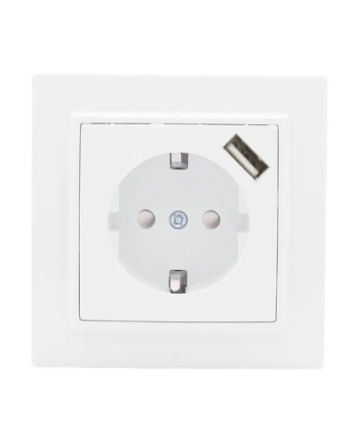 Минск Розетка 1-местная СП с/з 16А (ERR16-028-100-USB). Розетка 1-местная СП с/з 16А. EKF в Туле