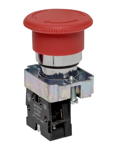 BS542 поворотная красная грибок NC (xb2-bs542). Кнопка поворотная красная грибок. EKF в Туле
