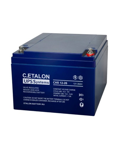 C.ETALON CHR 12-26. Аккумулятор герметичный свинцово-кислотный. ETALON в Туле