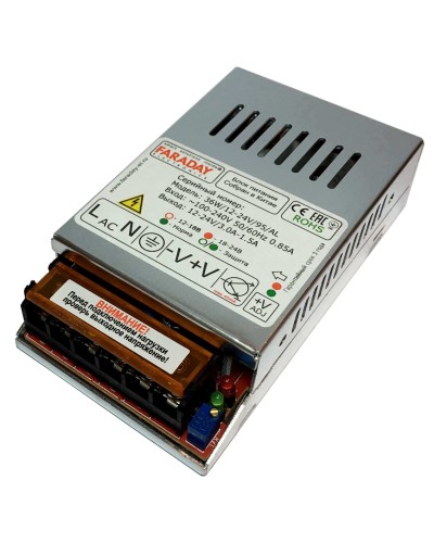 36W/12-24V/95AL. Импульсный блок питания. FARADAY в Туле