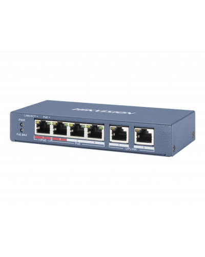 DS-3E0106HP-E. Коммутатор с питанием POE. Hikvision в Туле