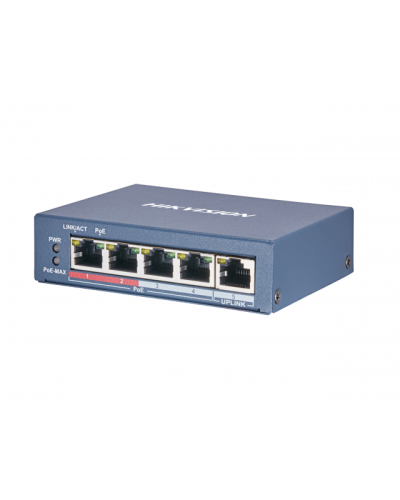 DS-3E0105P-E(B). Коммутатор с питанием POE. Hikvision в Туле