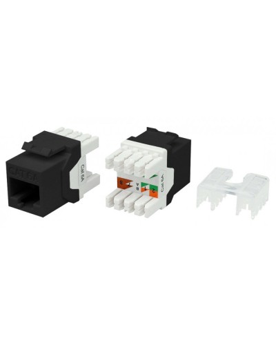 KJ8-8P8C-C6A-180-BK. Вставка Keystone Jack RJ-45. Hyperline в Туле