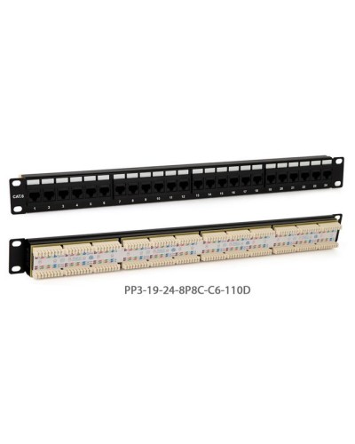 PP3-19-24-8P8C-C6-110D. Патч-панель 19. Hyperline в Туле