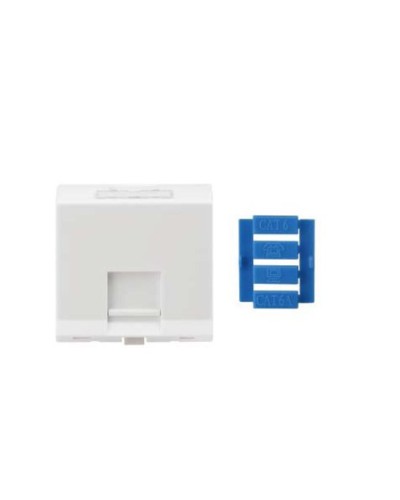 SIP3A-1K-M45-45. Вставка угловая 45x45 для 1 модуля Кeystone Jack, со шторками. Hyperline в Туле