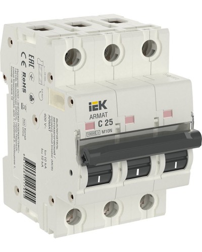 M10N 3P C 25А 10кА ARMAT (AR-M10N-3-C025). Автоматический выключатель. IEK в Туле