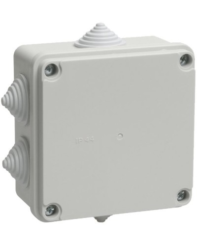 Коробка распаячная КМ41234 100х100х50 открытой проводки IP55 6 гермовводов серая (UKO11-100-100-050-K41-55). Коробка распаячная безгалогенная (HF). IEK в Туле