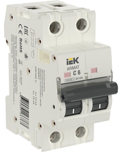 M10N 2P C 6А 10кА ARMAT (AR-M10N-2-C006). Автоматический выключатель. IEK в Туле