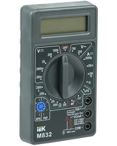 Мультиметр цифровой Universal M832 (TMD-2S-832). Мультиметр цифровой. IEK в Туле