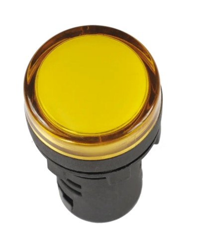 Лампа AD22DS (LED) матрица D22 мм желтый 12В AC/DC желтый (BLS10-ADDS-012-K05). Светосигнальный индикатор. IEK в Туле