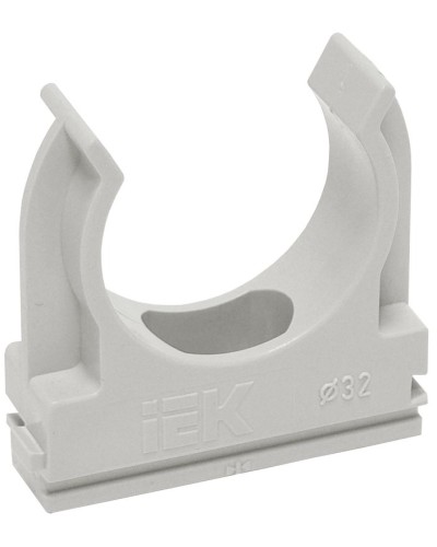Держатель с защёлкой D32 серый ELASTA (50 шт) (CTA10D-CF32-K41-050). Держатель с защёлкой. IEK в Туле