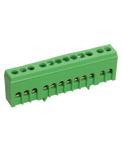 Шина PE земля ШНИ-6х9-10-К-З (YNN10-69-10KD-K06). Шина в корпусном изоляторе на DIN-рейку. IEK в Туле