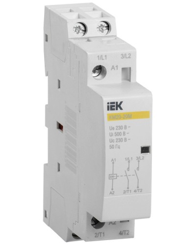 Контактор модульный КМ20-20М AC (MKK11-20-20). Контактор модульный. IEK в Туле