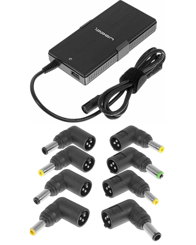 Блок питания Ippon S65U автоматический 65W 15V-19.5V 11-connectors 3.5A 1xUSB 2.1A, LED индикатор (651781). Блок питания. Ippon в Туле