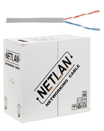 U/UTP 2pair, Cat5, In, PVC, CCA (CCA-UU002-5-PVC-GY) . Кабель «витая пара» (LAN) для структурированных систем связи. NETLAN в Туле