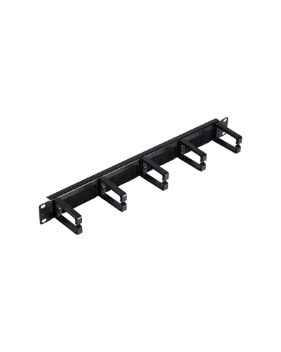 NMC-OP530HB-1U-BK-2 (2 шт). Кабельный органайзер 19 с щёточным вводом. NIKOMAX в Туле