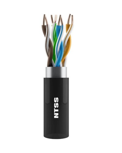 NTSS-OUT-UTP4-5Е-PE-BL кат.5E UTP 4 пары 24AWG PE внешний 305м черный. Кабель «витая пара» (LAN) для структурированных систем связи. NTSS в Туле