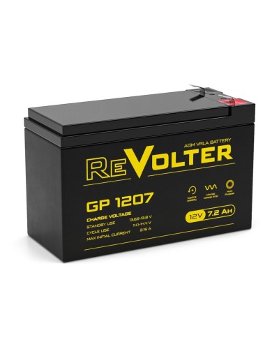 Revolter GP 1207. Аккумулятор автомобильный герметичный свинцово-кислотный. Revolter в Туле