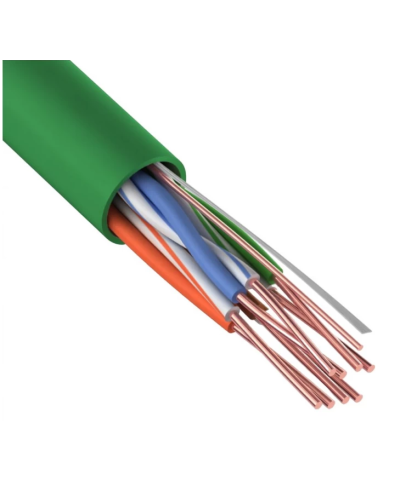U/UTP, CAT 5e, нг(А)-LSLTx, 4х2х0,52мм, 24AWG, INDOOR, SOLID, зеленый, 305м REXANT (01-0061). Кабель «витая пара» (LAN) для структурированных систем связи. Rexant в Туле