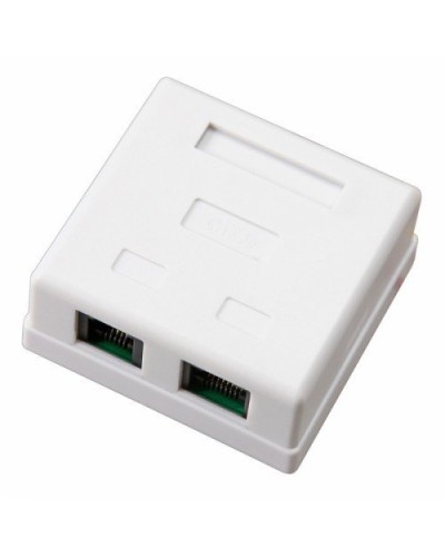 Розетка компьютерная внешняя, 2-порта RJ-45 (8P8C), UTP CAT 6 REXANT (03-0136): Розетка RJ-45 в Туле