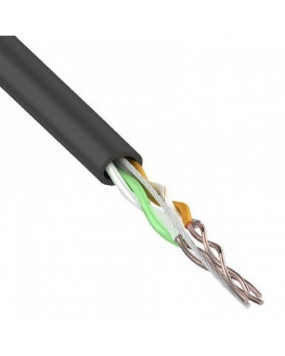 U/UTP, CAT 5e, PE, 2PR, 24AWG, OUTDOOR, SOLID, черный, 305м, REXANT (01-0025). Кабель «витая пара» (LAN) для структурированных систем связи. Rexant в Туле