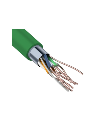 F/UTP, CAT 5e, нг(А)-LSLTx, 4х2х0,52мм, 24AWG, INDOOR, SOLID, зеленый, 305м REXANT (01-0161). Кабель «витая пара» (LAN) для структурированных систем связи. Rexant в Туле