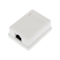 Розетка компьютерная внешняя 1-порт FTP RJ-45 (8P8C), CAT 5e REXANT (03-0122): Розетка RJ-45