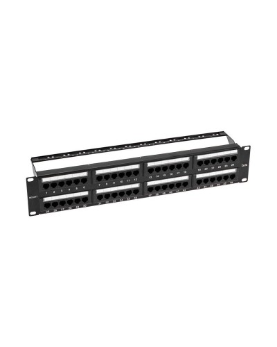 Панель коммутационная с кабельными органайзерами 19", 2U, 48 портов, UTP, RJ-45, CAT 5e REXANT PRO (02-0032): Патч-панель 19" в Туле