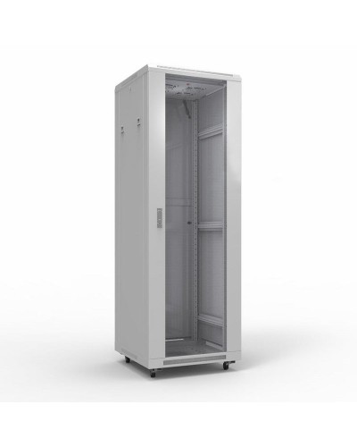 Шкаф телекоммуникационный 19 напольный 42U 600х800 мм, передняя дверь стекло, задняя дверь металл, RAL 7035 (состоит из 3 частей) (04-2306). Шкаф телекоммуникационный 19 напольный 42U. Rexant в Туле