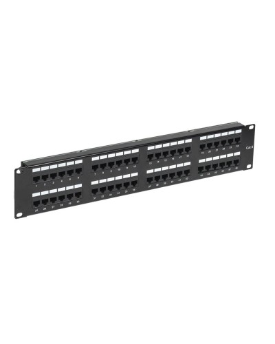 Панель коммутационная с кабельными органайзерами 19", 2U, 48 портов, RJ-45, CAT 6, UTP REXANT PRO (02-0232): Патч-панель 19" в Туле