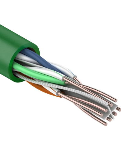 U/UTP, CAT 6, нг(А)-LSLTx, 4х2х0,575мм, 23AWG, INDOOR, SOLID, зеленый, 305м REXANT (01-0071). Кабель «витая пара» (LAN) для структурированных систем связи. Rexant в Туле