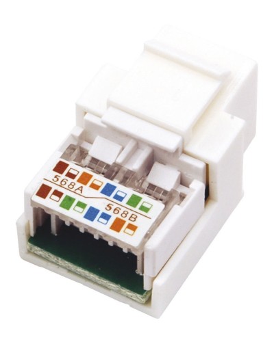 Модуль Keystone Jack RJ-45(8P8C), UTP, CAT 5e, тип 180 градусов, белый REXANT (03-1011). Модуль Keystone Jack. Rexant в Туле