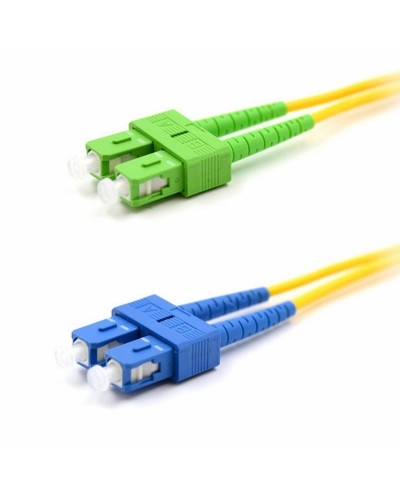 Патч-корд оптический переходной (SM), 9/125 (OS2), SC/APC-SC/UPC, (Duplex), PVC, 2м REXANT (50-2059): Патч-корд оптический в Туле
